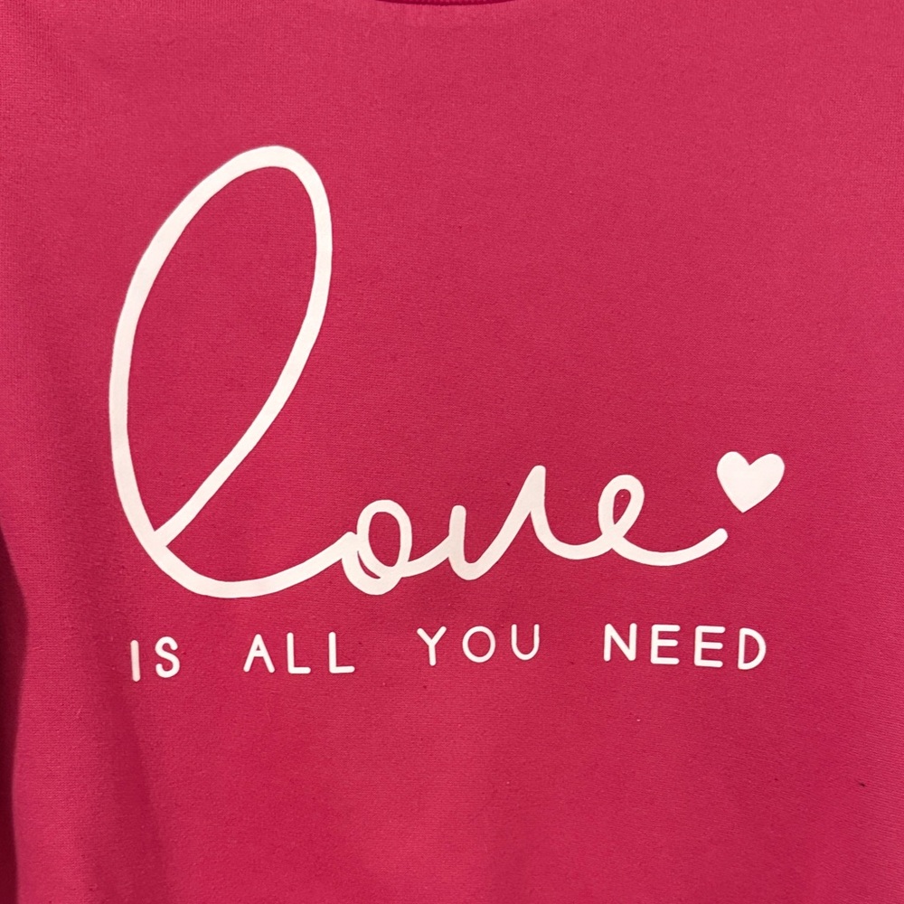 Pink Love Graphic Sweatshirt - Picture 2 of 5